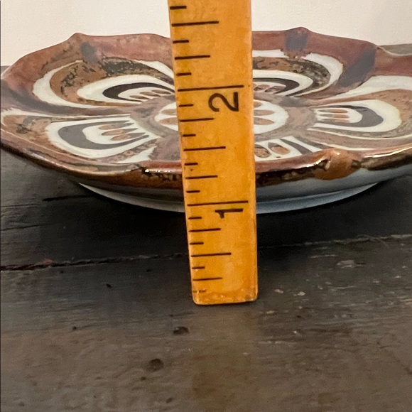 Vintage Ken Edwards Tonala Lotus Pattern Plate. Made in Mexico. - Picture 9 of 9